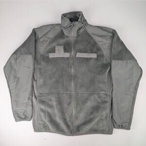 US Military Gen III Polartec Fleece Cold Weather Jacket - Sage Green Small Long